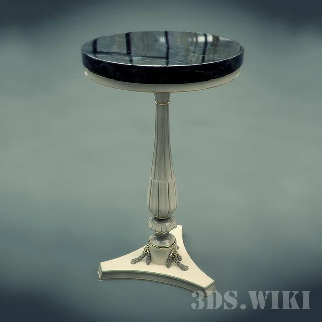 furniture - Classic Round Sideboard - Side table 3D Model