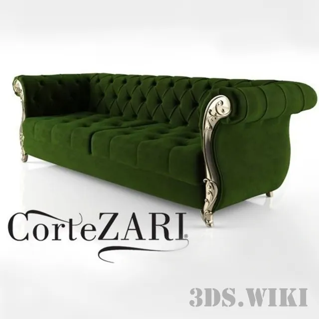 furniture - Classic sofa 3D Model