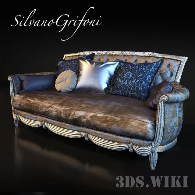 furniture - Classic sofa 3D Model