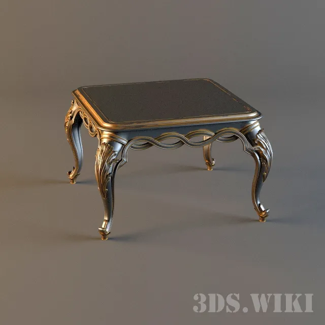furniture - Classic square coffee table 3D Model