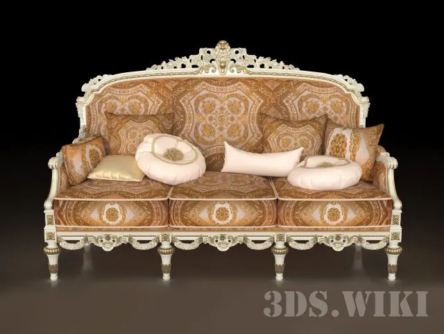 furniture - Classic style Divano 3D Model