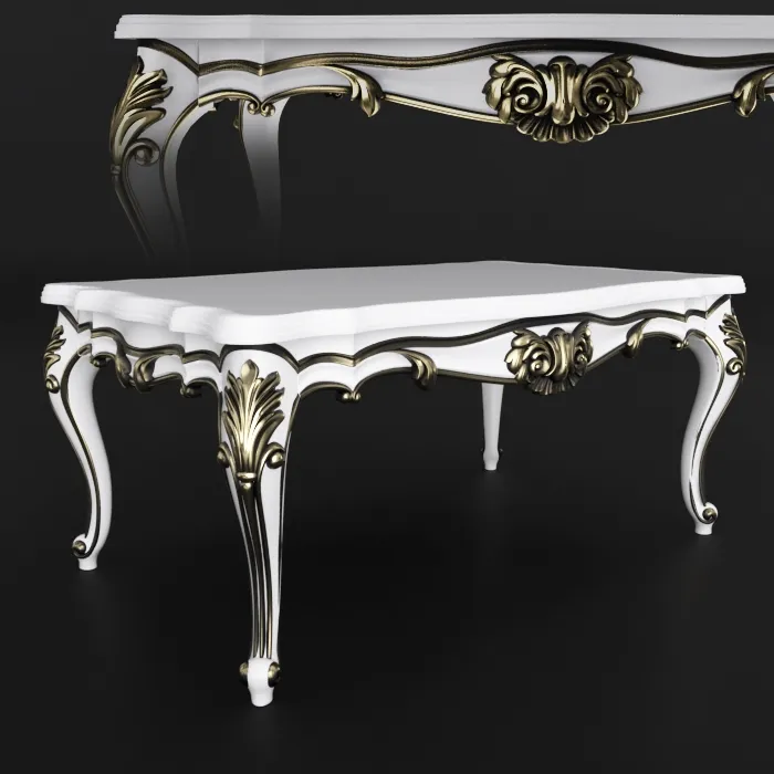 furniture - Classic Table 19 3D Model
