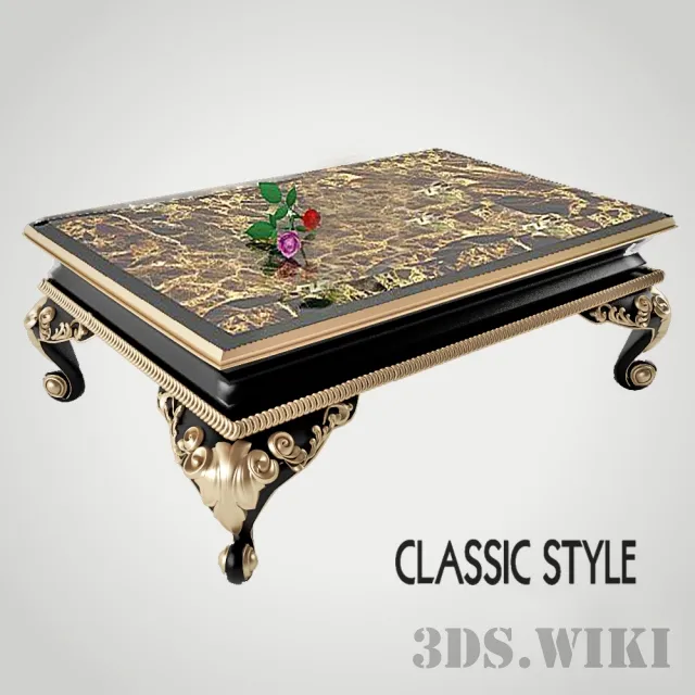 furniture - Classic table 3D Model