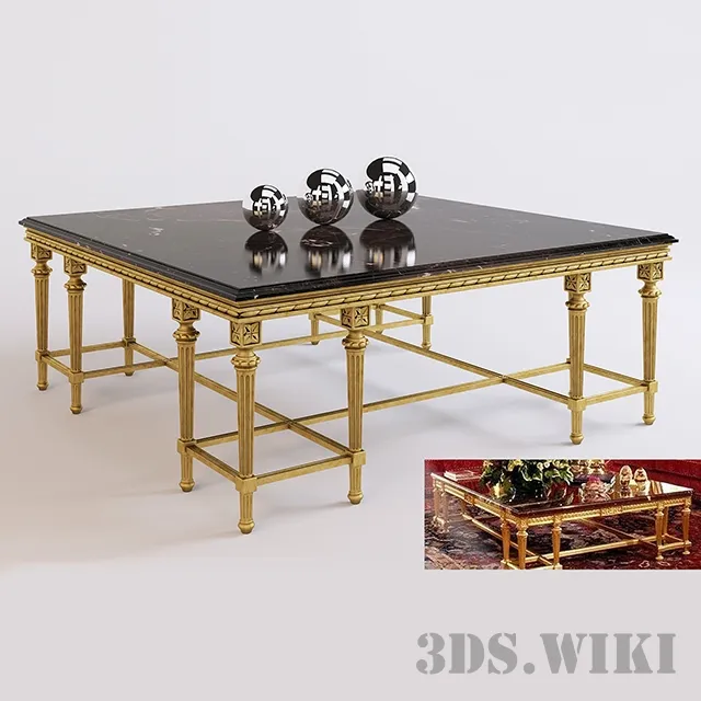 furniture - Classic table with extraordinary legs 3D Model