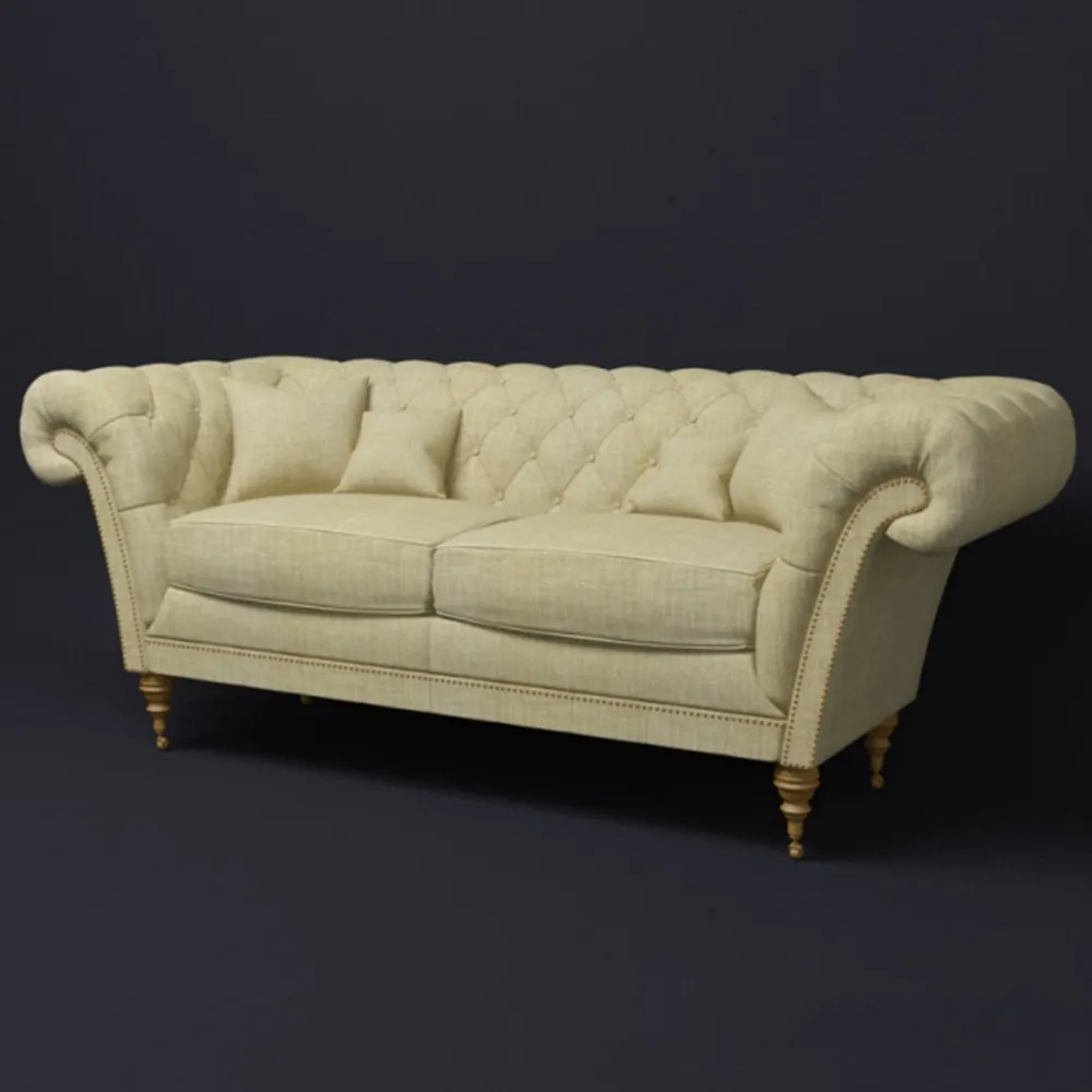 furniture - Classic two-seater sofa 3D Model