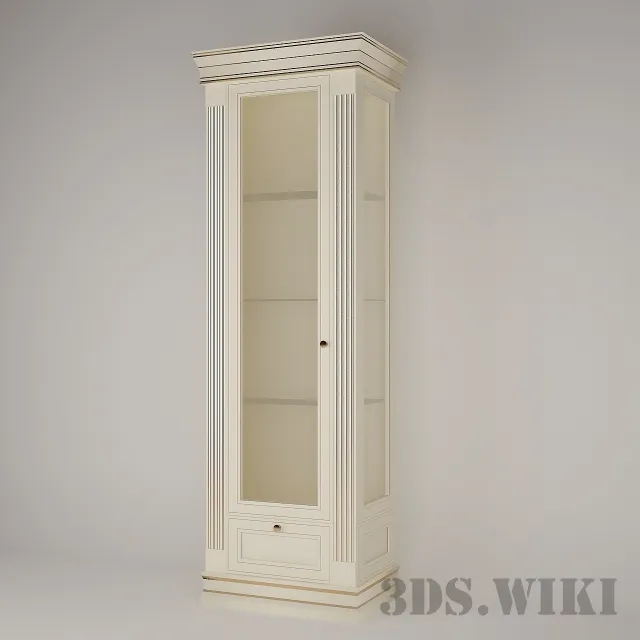 furniture - Classic wardrobe/shelf showcase 3D Model