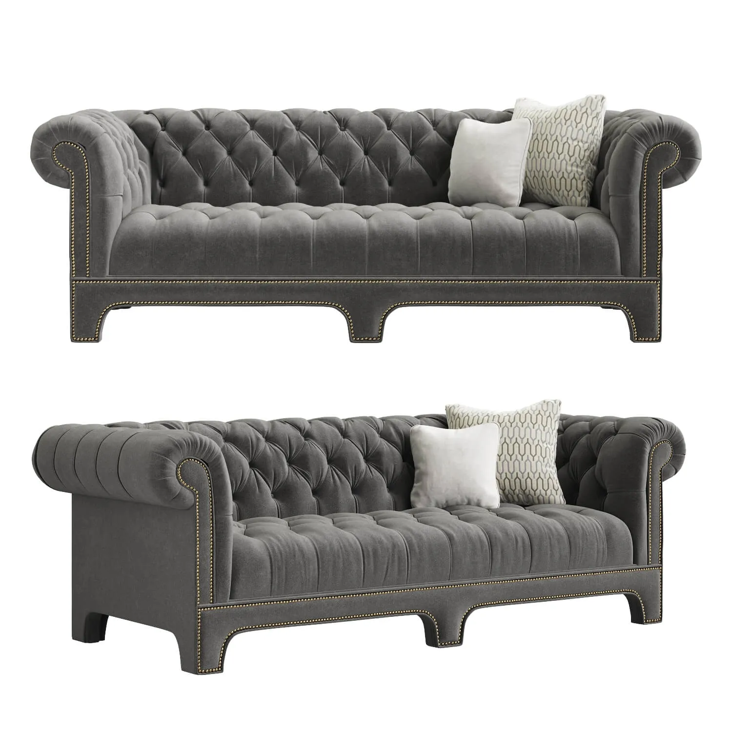 furniture - Claudette sofa  - Mitchell Gold + Bob Williams 3D Model