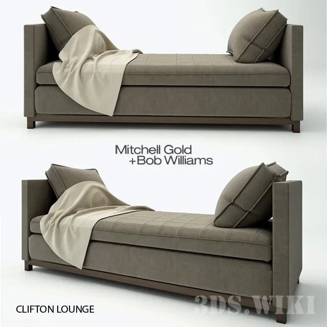 furniture - CLIFTON LOUNGE - MITCHELL GOLD + BOB WILLIAMS 3D Model