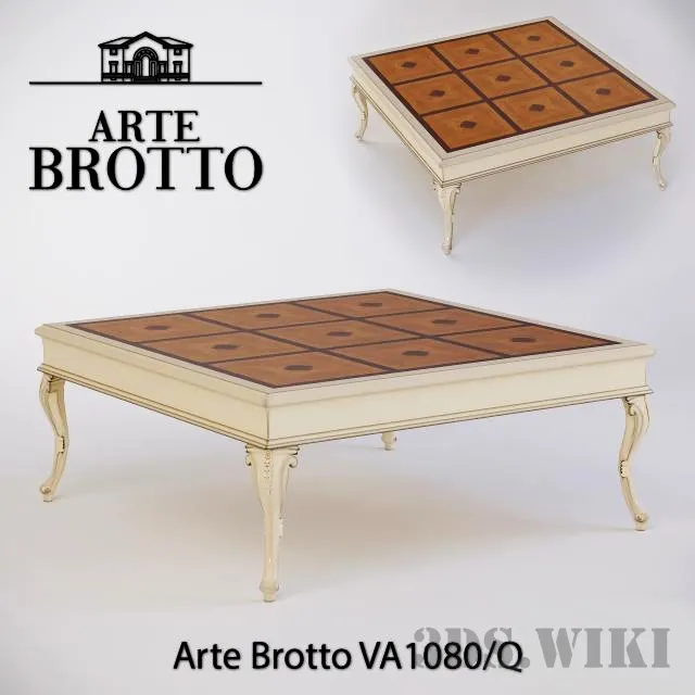furniture - Coffee table ARTE BROTTO VA1080 / Q 3D Model