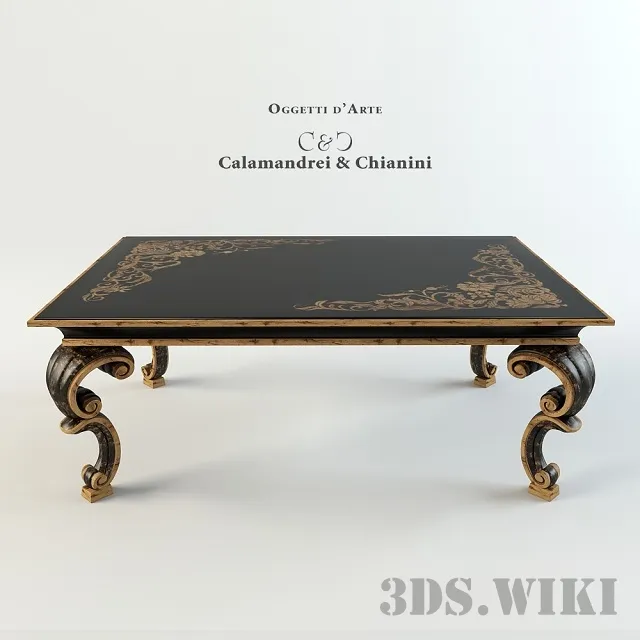 furniture - Coffee table Calamandrei & Chianini Tavoli 1500 3D Model
