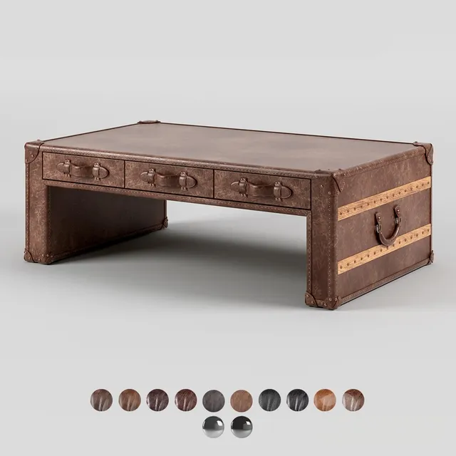 furniture - Coffee table-chest Slab Slab coffee table 3D Model
