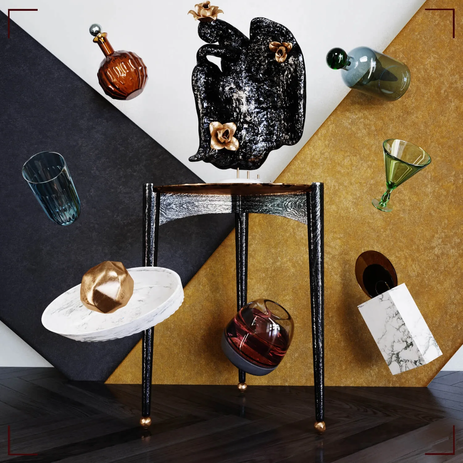 furniture - Coffee table Garcon 3D Model