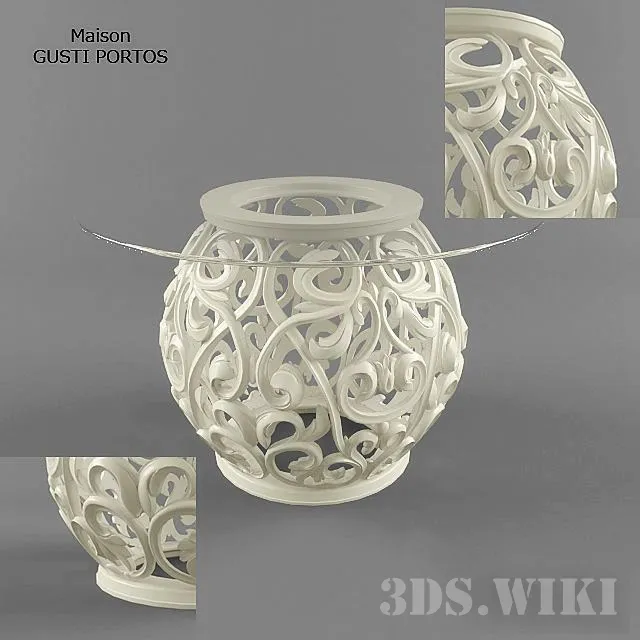 furniture - Coffee table Maison Giusti Portos 3D Model