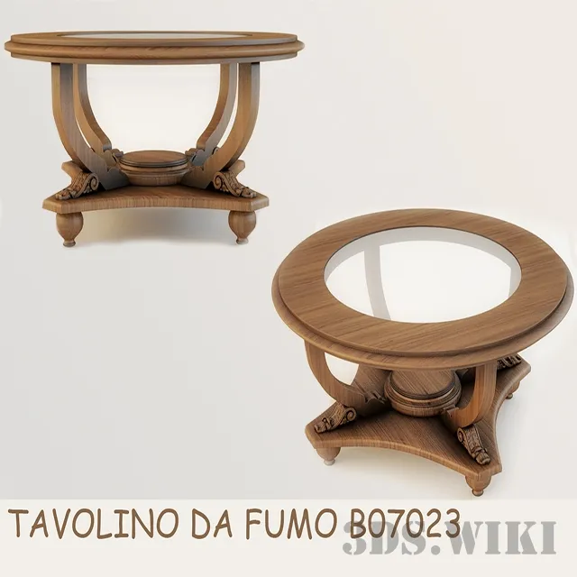 furniture - Coffee table TAVOLINO DA FUMO B07023 3D Model