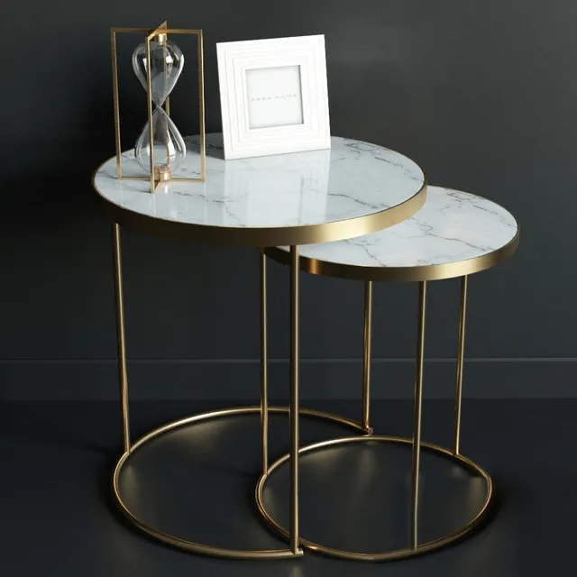 furniture - Coffee table Zara home 3D Model