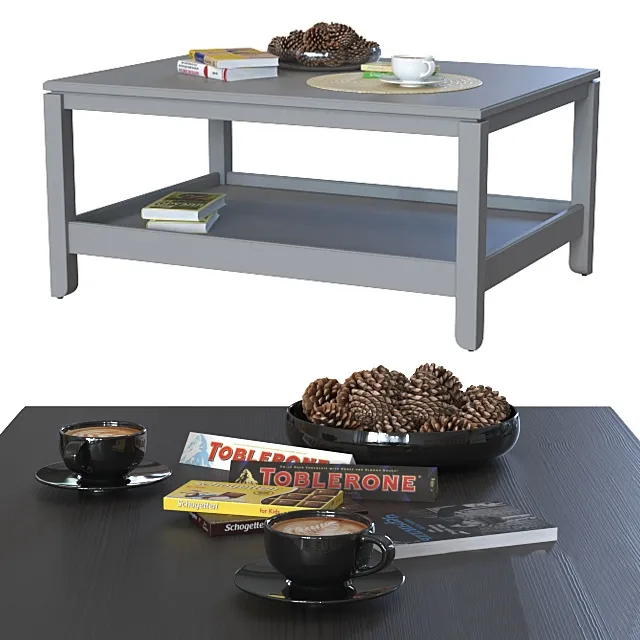 furniture - Coffee tables IKEA Havsta 3D Model
