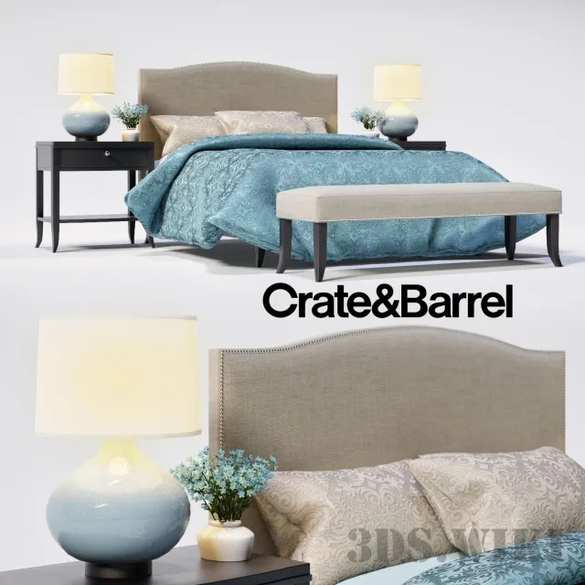 furniture - COLETTE bed from Novamobili 3D Model