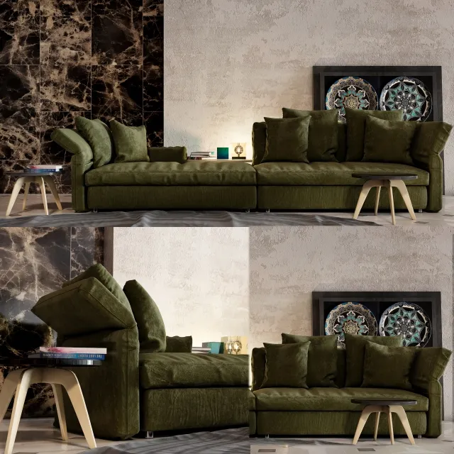 furniture - Collar Minotti  sofa 3D Model