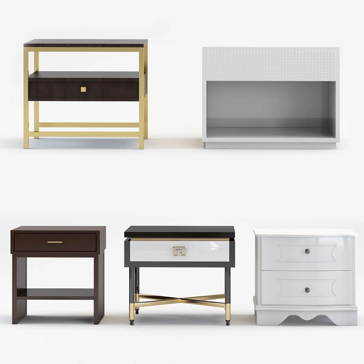 furniture - Collection curbstones 3D Model