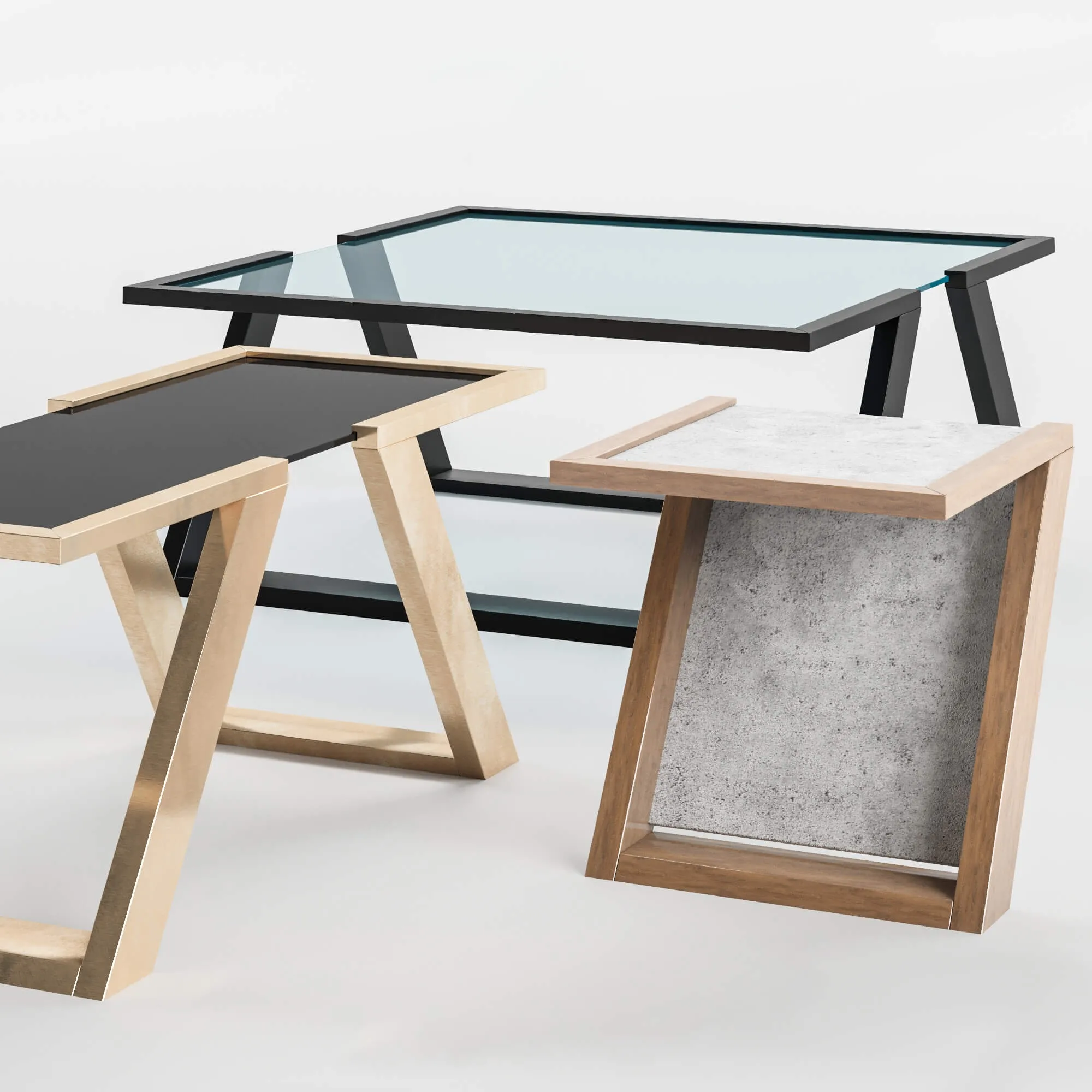 furniture - Collection of tables V-collection designed by Doco 3D Model