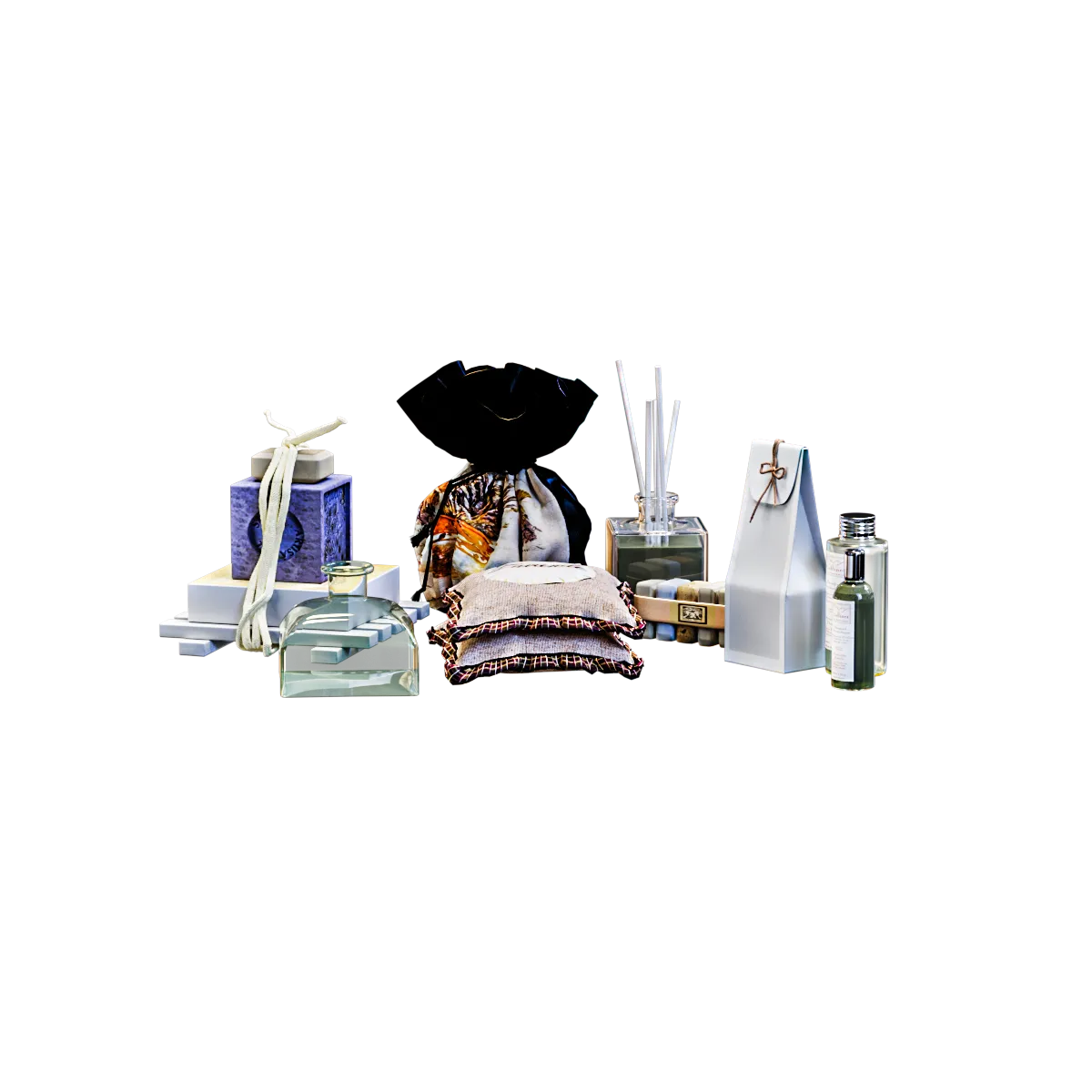 furniture - Collines de Provence lavanda set 3D Model
