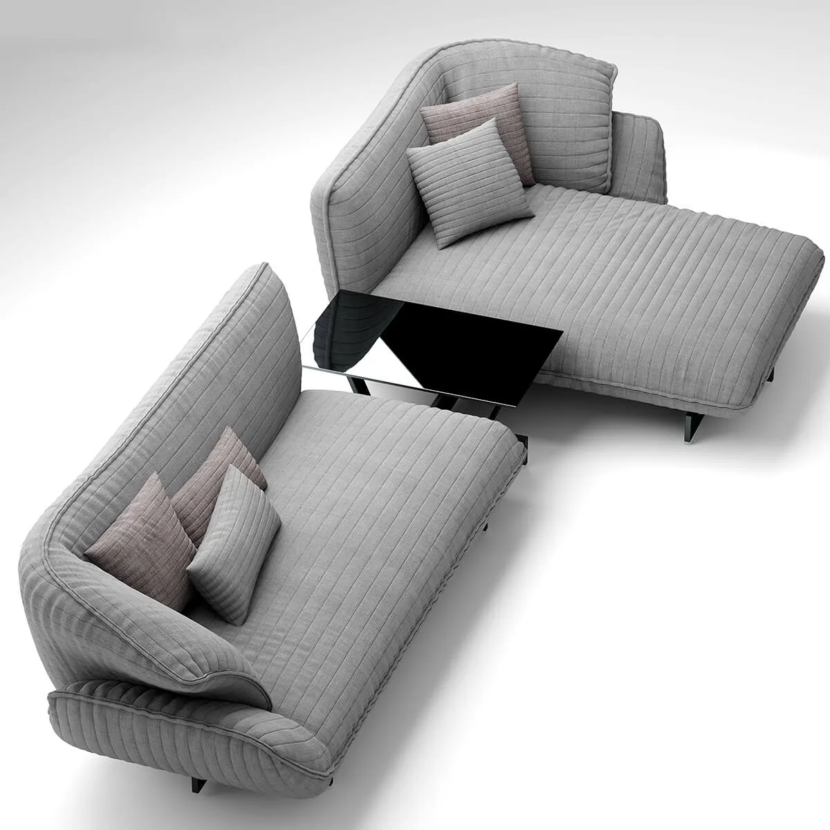 furniture - Comfortable sofa 3D Model