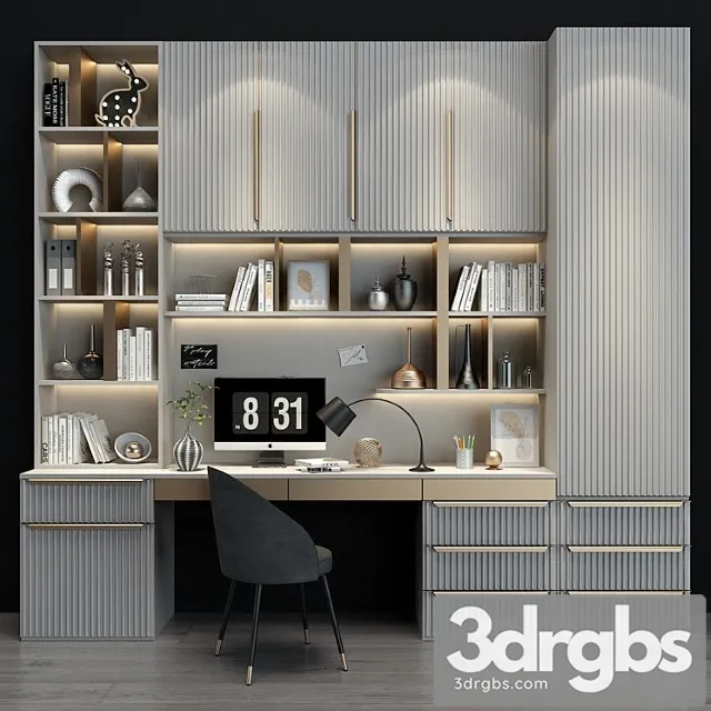 Furniture composition 0186 2 3D Model Free