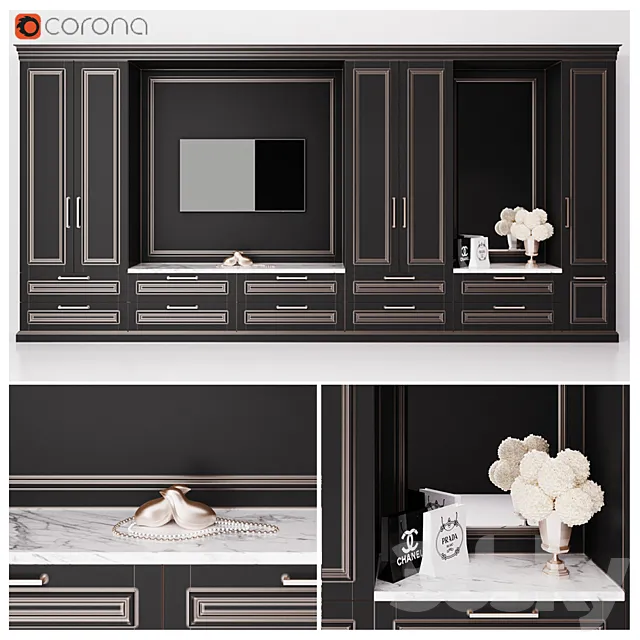 Furniture composition 1 3D Model