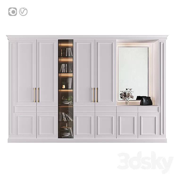 Furniture composition 10 3D Model