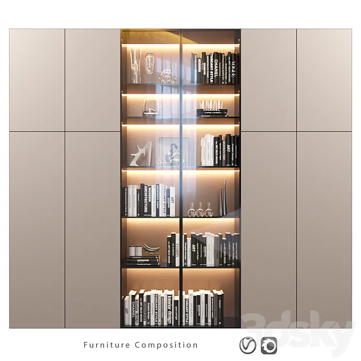 Furniture composition | 150 3D Model Free