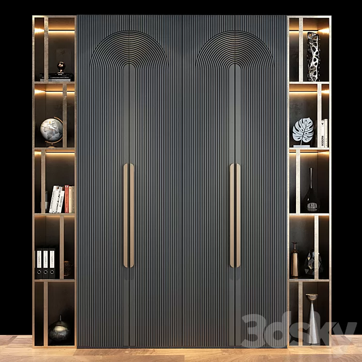 Furniture composition 163 3D Model Free