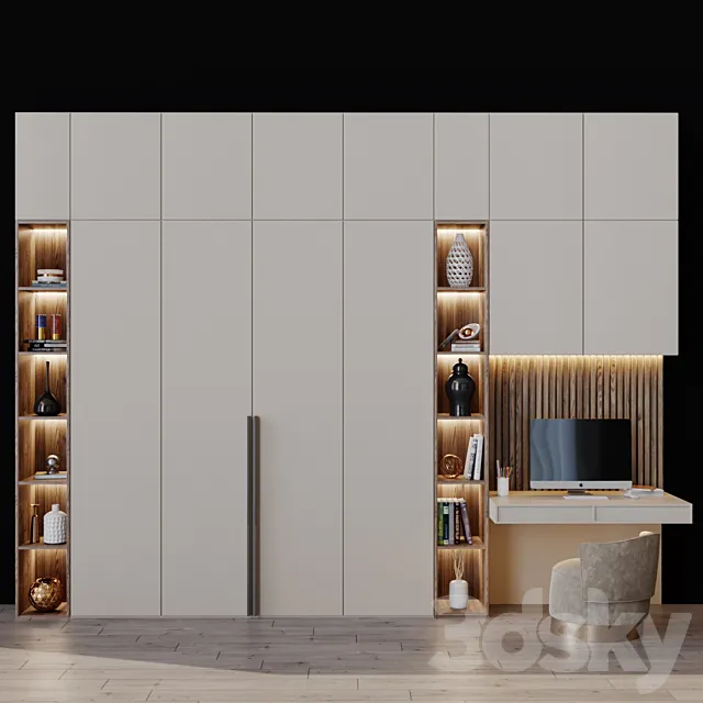 Furniture composition 2 3D Model