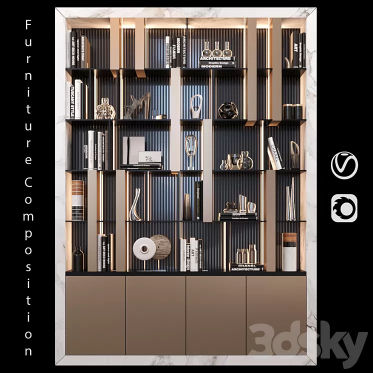 Furniture Composition | 24 3D Model
