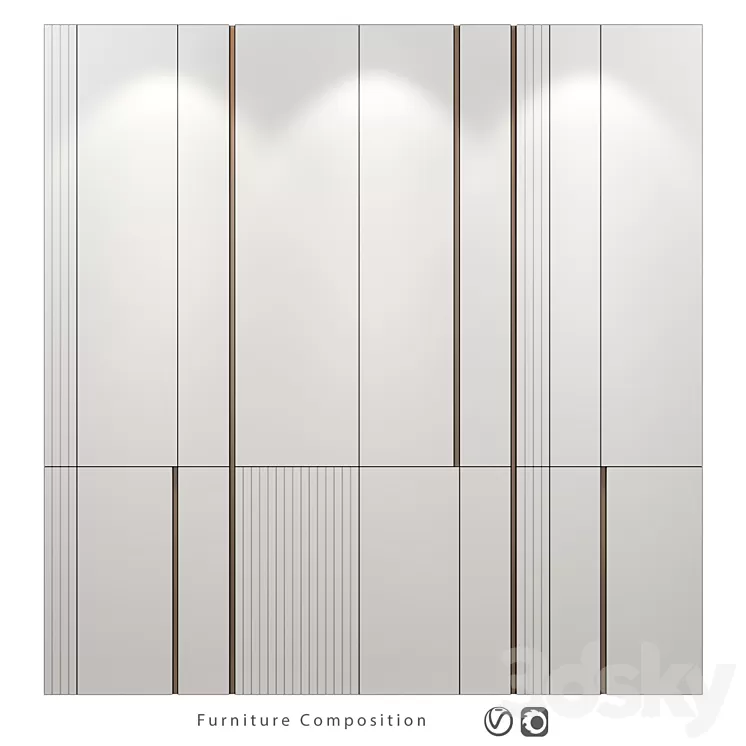 Furniture composition | 257 3D Model Free