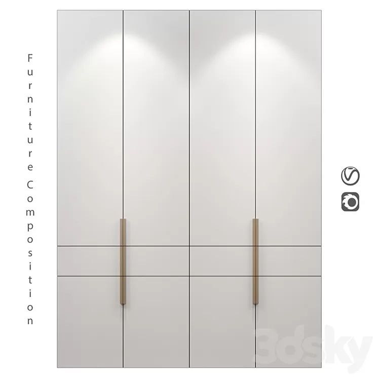 Furniture composition | 307 3D Model Free