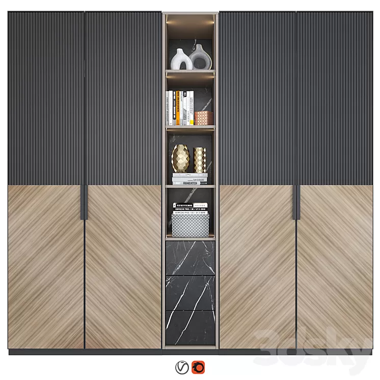 Furniture composition 36 3D Model Free