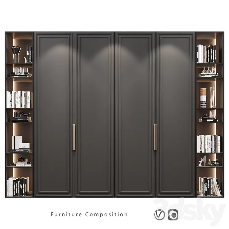 Furniture composition | 369 3D Model Free