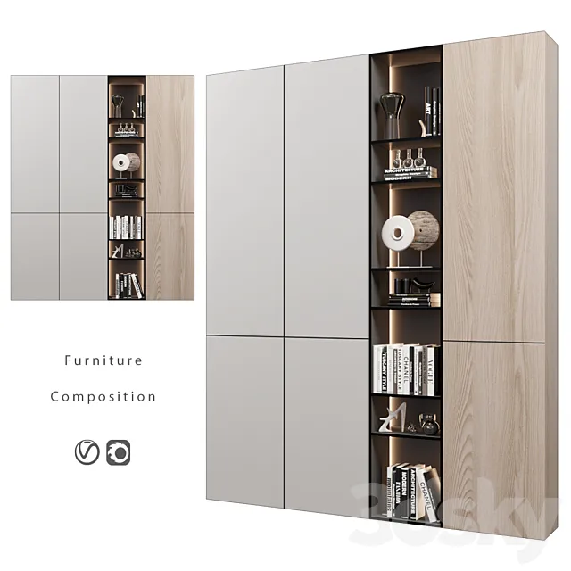 Furniture composition | 393 3D Model