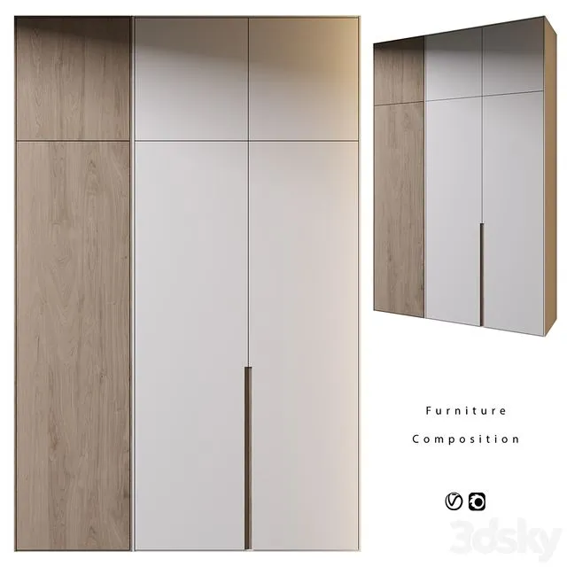 Furniture composition 458 3D Model