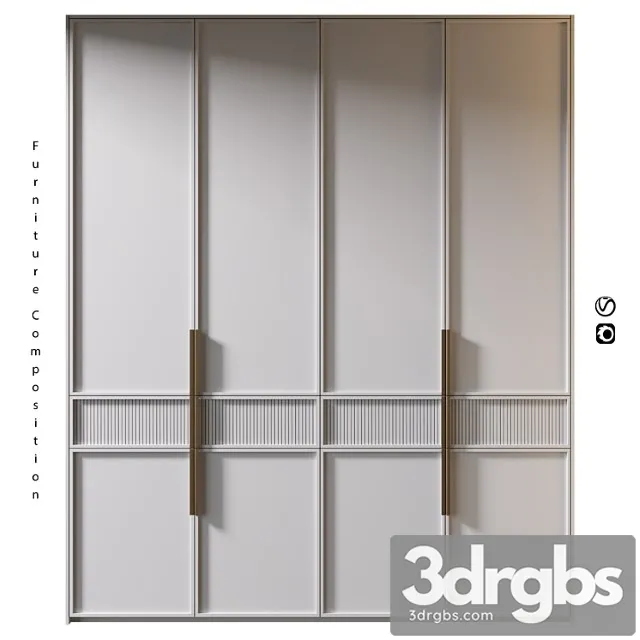 Furniture Composition 462 Shkaf 3D Model Free