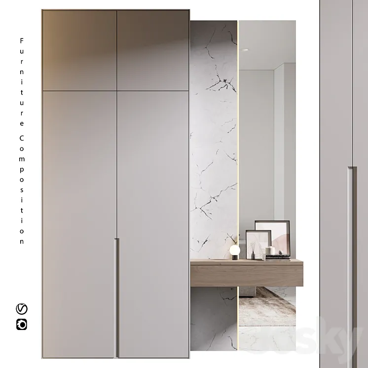 Furniture composition | 468 3D Model Free