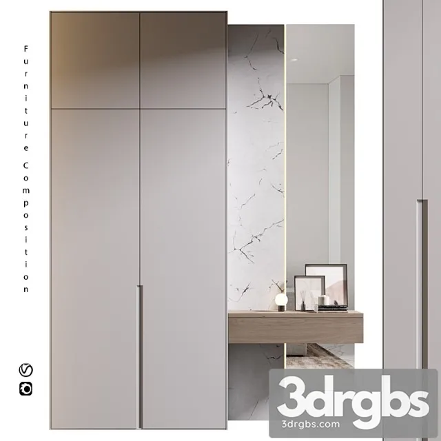 Furniture Composition 468 Shkaf 3D Model Free