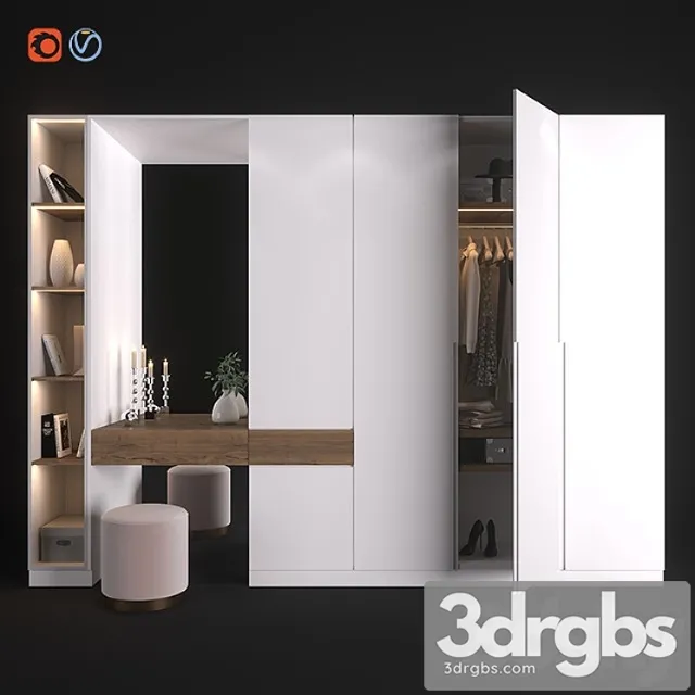 Furniture composition 5 2 3D Model Free