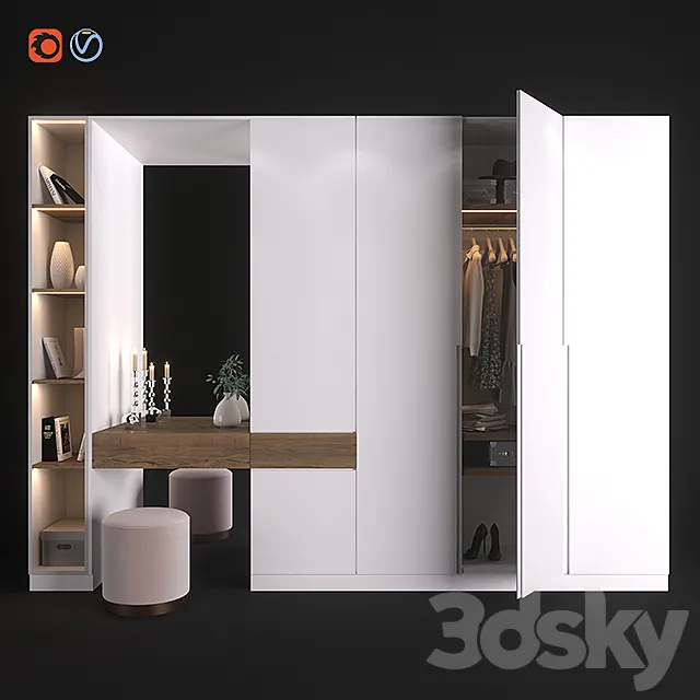 Furniture composition 5 3D Model