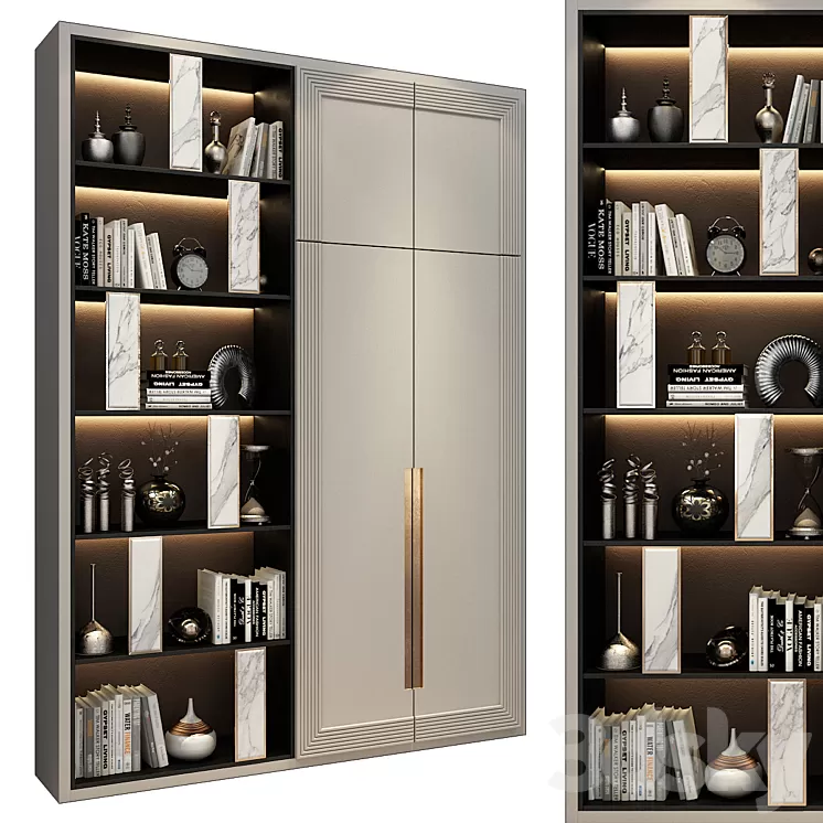 Furniture composition 527 3D Model Free