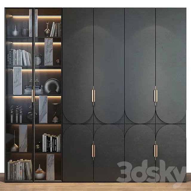 Furniture composition 569 3D Model