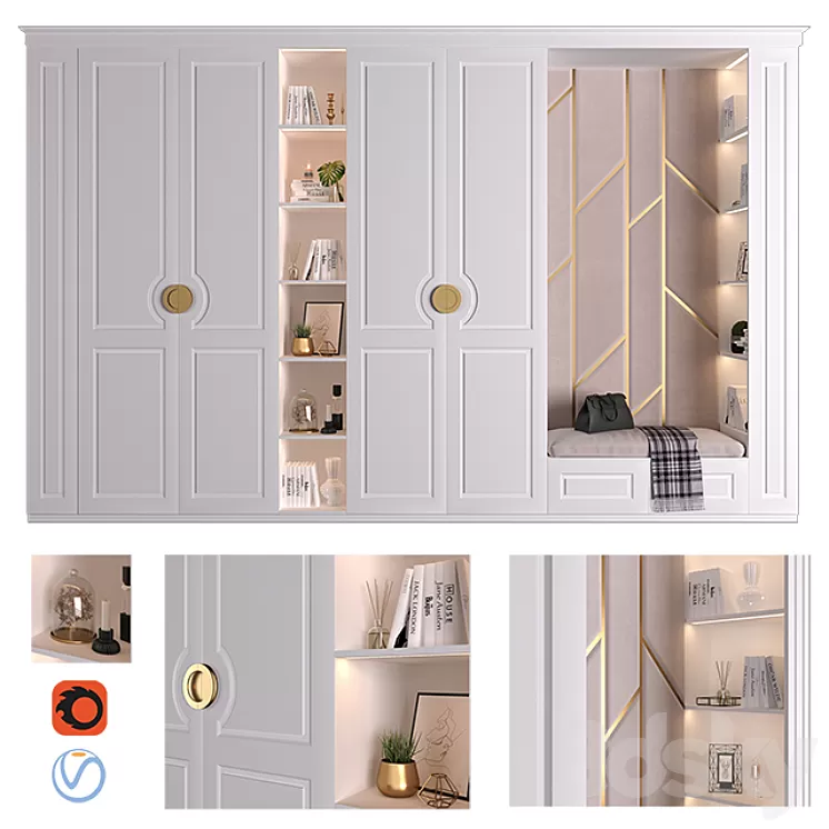 Furniture composition 6 3D Model