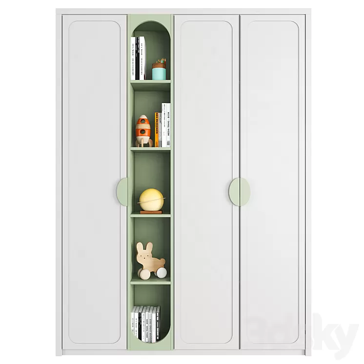 Furniture composition 62 3D Model Free