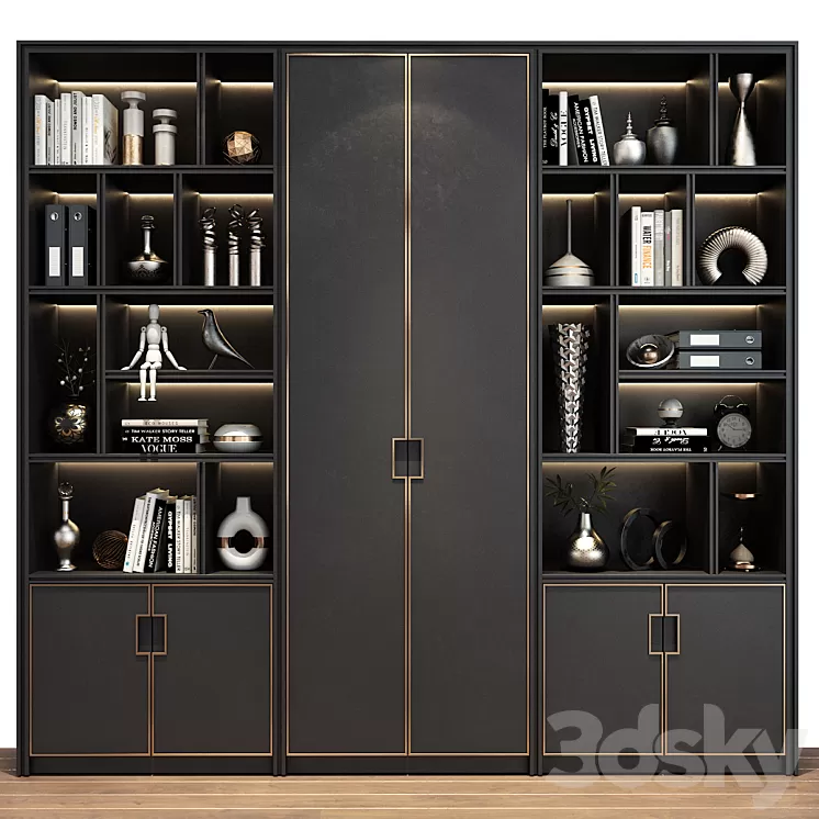 Furniture composition 632 3D Model Free