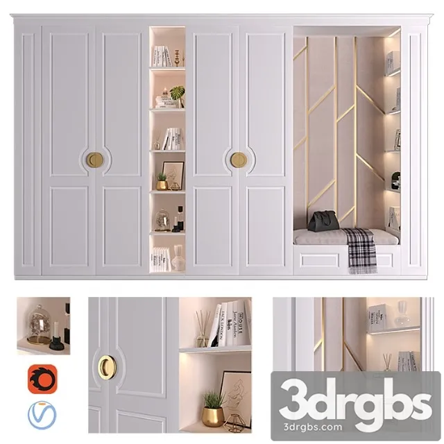 Furniture composition 6_1 2 3D Model Free